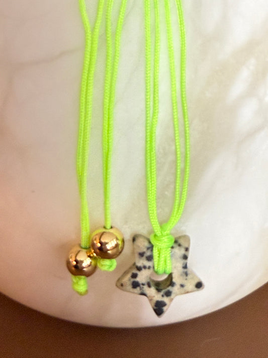 Dalmation star • neon green