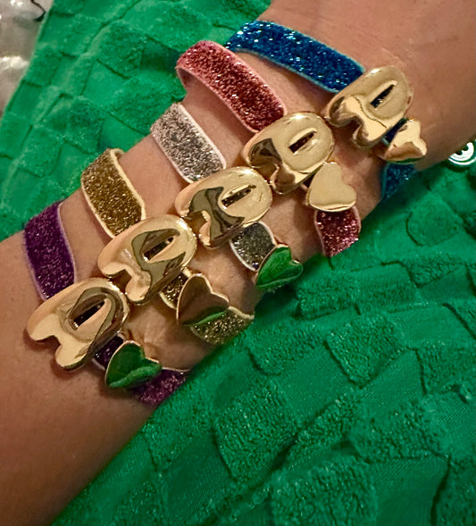 Sparkly initial Bracelet