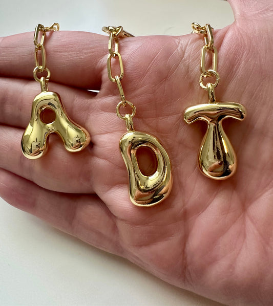 Initial bag charm